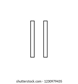 An Illustrated Icon Isolated on a Background - Pause