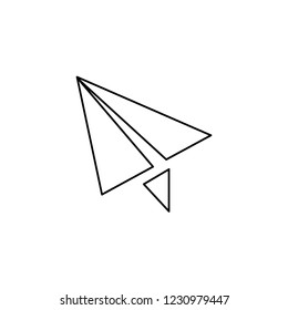 An Illustrated Icon Isolated on a Background - Paper Plane