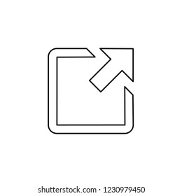 An Illustrated Icon Isolated on a Background - Outgoing