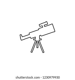 An Illustrated Icon Isolated on a Background - Large Telescope