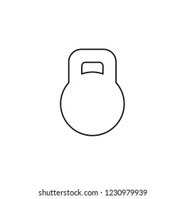 An Illustrated Icon Isolated on a Background - Kettle Bell