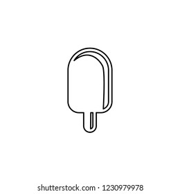 An Illustrated Icon Isolated on a Background - Ice Lolly