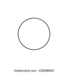 An Illustrated Icon Isolated on a Background - Full Pie Chart