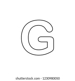 An Illustrated Icon Isolated on a Background - G