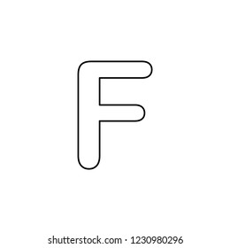 An Illustrated Icon Isolated on a Background - F