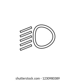 An Illustrated Icon Isolated on a Background - Dipped Headlights Light