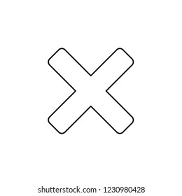 An Illustrated Icon Isolated on a Background - Cross