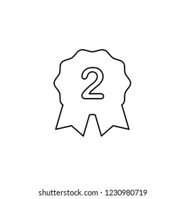 An Illustrated Icon Isolated on a Background - 2nd Place Rosette