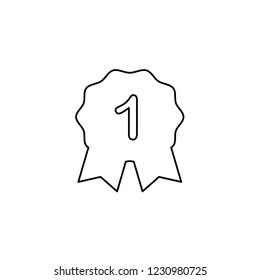 An Illustrated Icon Isolated on a Background - 1st Place Rosette