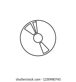 An Illustrated Icon Isolated on a Background - CD