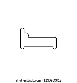 An Illustrated Icon Isolated on a Background - Bed