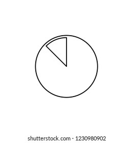 An Illustrated Icon Isolated on a Background - 87 Percent Pie Chart