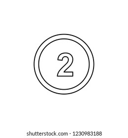 An Illustrated Icon Isolated on a Background - Circle 2