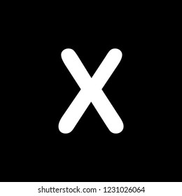 An Illustrated Icon Isolated on a Background - X