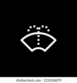 An Illustrated Icon Isolated on a Background - Windscreen Wipers Spray Light