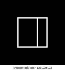 An Illustrated Icon Isolated on a Background - Web Wireframe Split Right