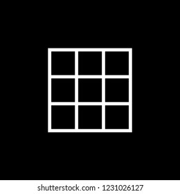 An Illustrated Icon Isolated on a Background - Web Wireframe 9 Way Split