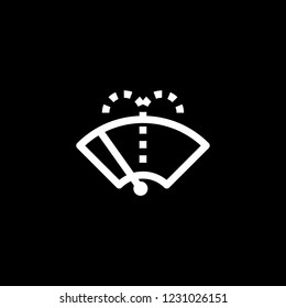An Illustrated Icon Isolated on a Background - Washer Fluid Reminder Light