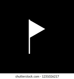 An Illustrated Icon Isolated on a Background - Triangle Flag