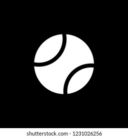 An Illustrated Icon Isolated on a Background - Tennis Ball