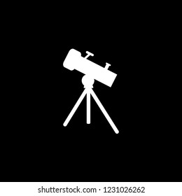 An Illustrated Icon Isolated on a Background - Telescope