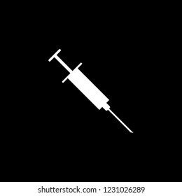 An Illustrated Icon Isolated on a Background - Syringe