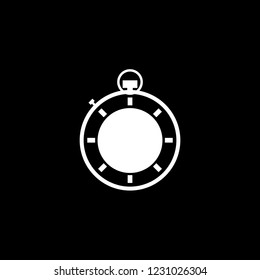 An Illustrated Icon Isolated on a Background - Stopwatch Complete
