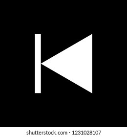An Illustrated Icon Isolated on a Background - Step Backward