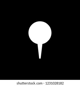 An Illustrated Icon Isolated on a Background - Small Map Pointer