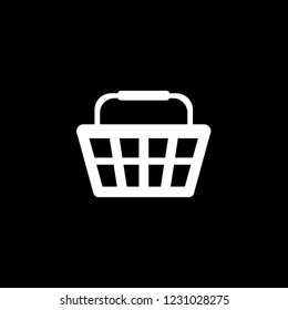 An Illustrated Icon Isolated on a Background - Shopping Basket