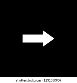 An Illustrated Icon Isolated on a Background - Right Arrow