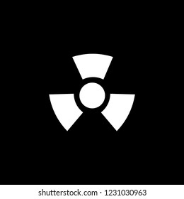An Illustrated Icon Isolated on a Background - Radio Active Round