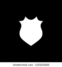 An Illustrated Icon Isolated on a Background - Pointy Shield