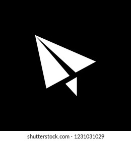 An Illustrated Icon Isolated on a Background - Paper Plane