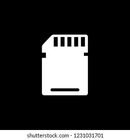 An Illustrated Icon Isolated on a Background - Memory Card