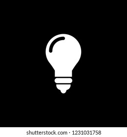An Illustrated Icon Isolated on a Background - Lightbulb