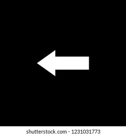 An Illustrated Icon Isolated on a Background - Left Arrow