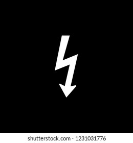 An Illustrated Icon Isolated on a Background - Lightning