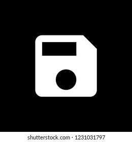 An Illustrated Icon Isolated on a Background - Large Floppy Disk