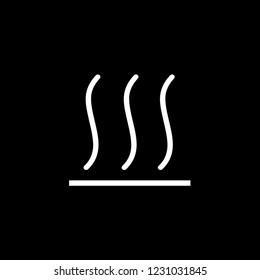 An Illustrated Icon Isolated on a Background - Hot Surface