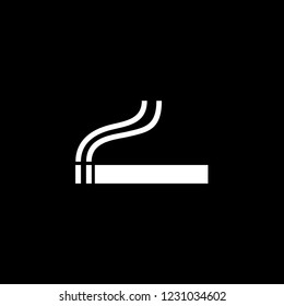 An Illustrated Icon Isolated on a Background - Cigarette