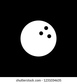 An Illustrated Icon Isolated on a Background - Bowling Ball