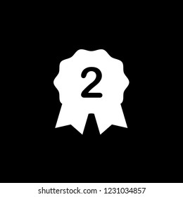 An Illustrated Icon Isolated on a Background - 2nd Place Rosette