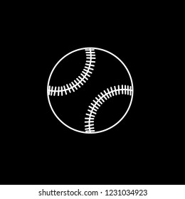 An Illustrated Icon Isolated on a Background - Baseball