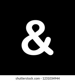 An Illustrated Icon Isolated on a Background - Ampersand