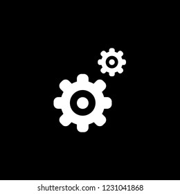An Illustrated Icon Isolated on a Background - Cogs