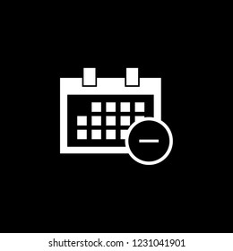 An Illustrated Icon Isolated on a Background - Square Calendar Remove