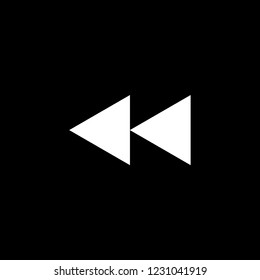 An Illustrated Icon Isolated on a Background - Rewind