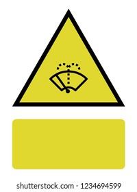 An Illustrated Icon Isolated on a Background - Washer Fluid Reminder Light