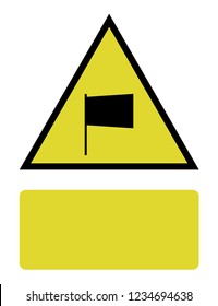 An Illustrated Icon Isolated on a Background - Upper Arc Flag